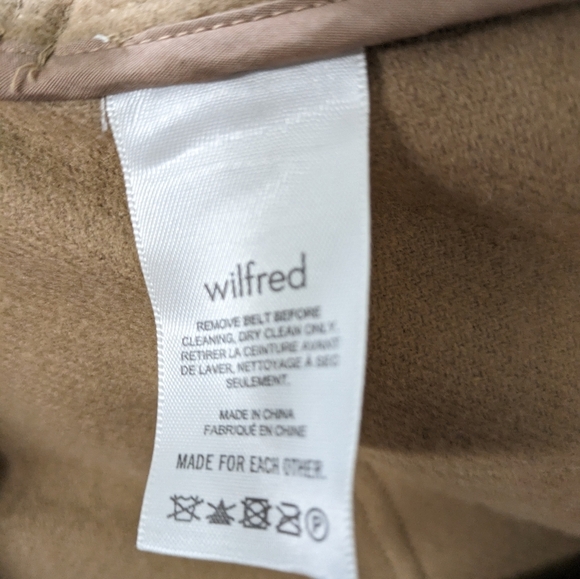 Aritzia Wilfred Front Pocket Belted Rialto Caramel Shirt Jacket ..Size Small - Picture 8 of 10